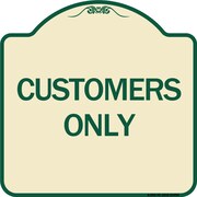 SIGNMISSION Designer Series Customers Only, Tan & Green Heavy-Gauge Aluminum Sign, 18" x 18", TG-1818-24494 A-DES-TG-1818-24494